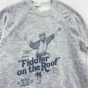 Vtg Fiddler on the Roof Sweatshirt SMALL Plymouth‎ Park Players 80s Theater MA